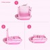 Bathtubs Freestanding Baby Folding Children Thicker Warming Multifunctional (Color : Pink) - B07H7KDPYP